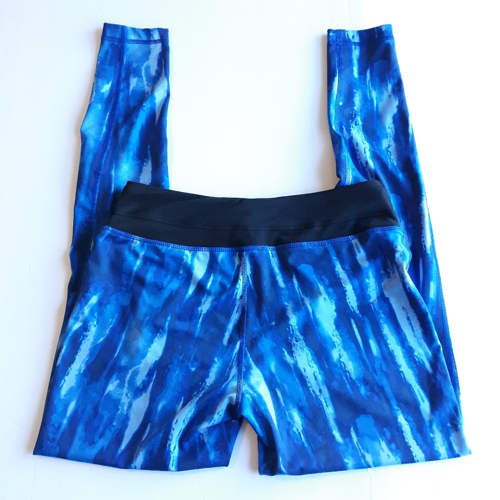 Be Inspired Workout Blue Leggings Medium